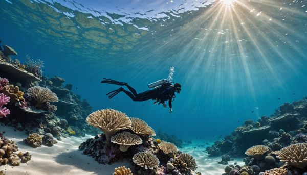 Plongée sous-marine et exploration des fonds marins bleus